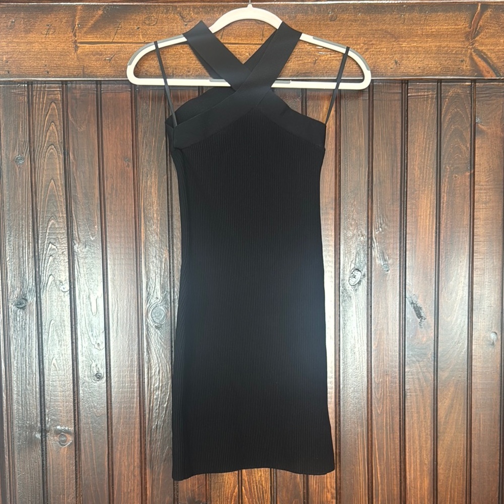 Aritzia Black Halter Sheath Dress - Picture 2 of 2